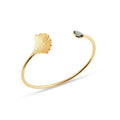 London Blue Topaz Gemstone Adjustable Bangles - La Vitá Jewels