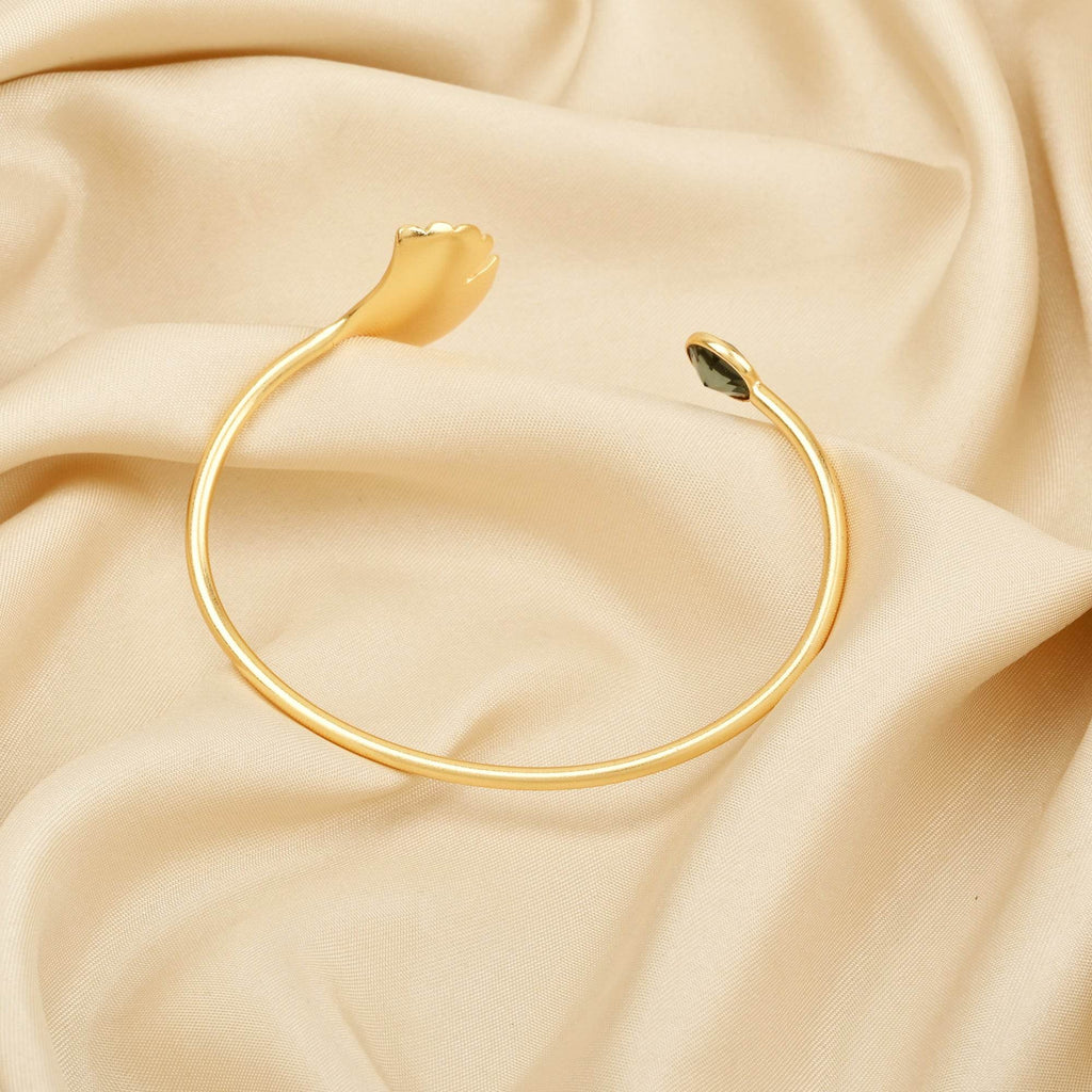 London Blue Topaz Gemstone Adjustable Bangles - La Vitá Jewels