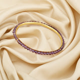 Multi Tourmaline and Amethyst Beads Bangles