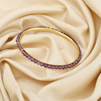 Multi Tourmaline and Amethyst Beads Bangles - La Vitá Jewels