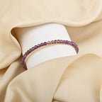 Multi Tourmaline and Amethyst Beads Bangles - La Vitá Jewels
