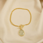 925 Silver Amethyst and Prehnite Gemstone Bracelets - La Vitá Jewels