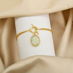925 Silver Amethyst and Prehnite Gemstone Bracelets - La Vitá Jewels