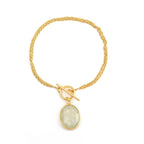 925 Silver Amethyst and Prehnite Gemstone Bracelets - La Vitá Jewels