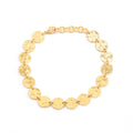 Round Disc Hammered Statement Bracelets - La Vitá Jewels