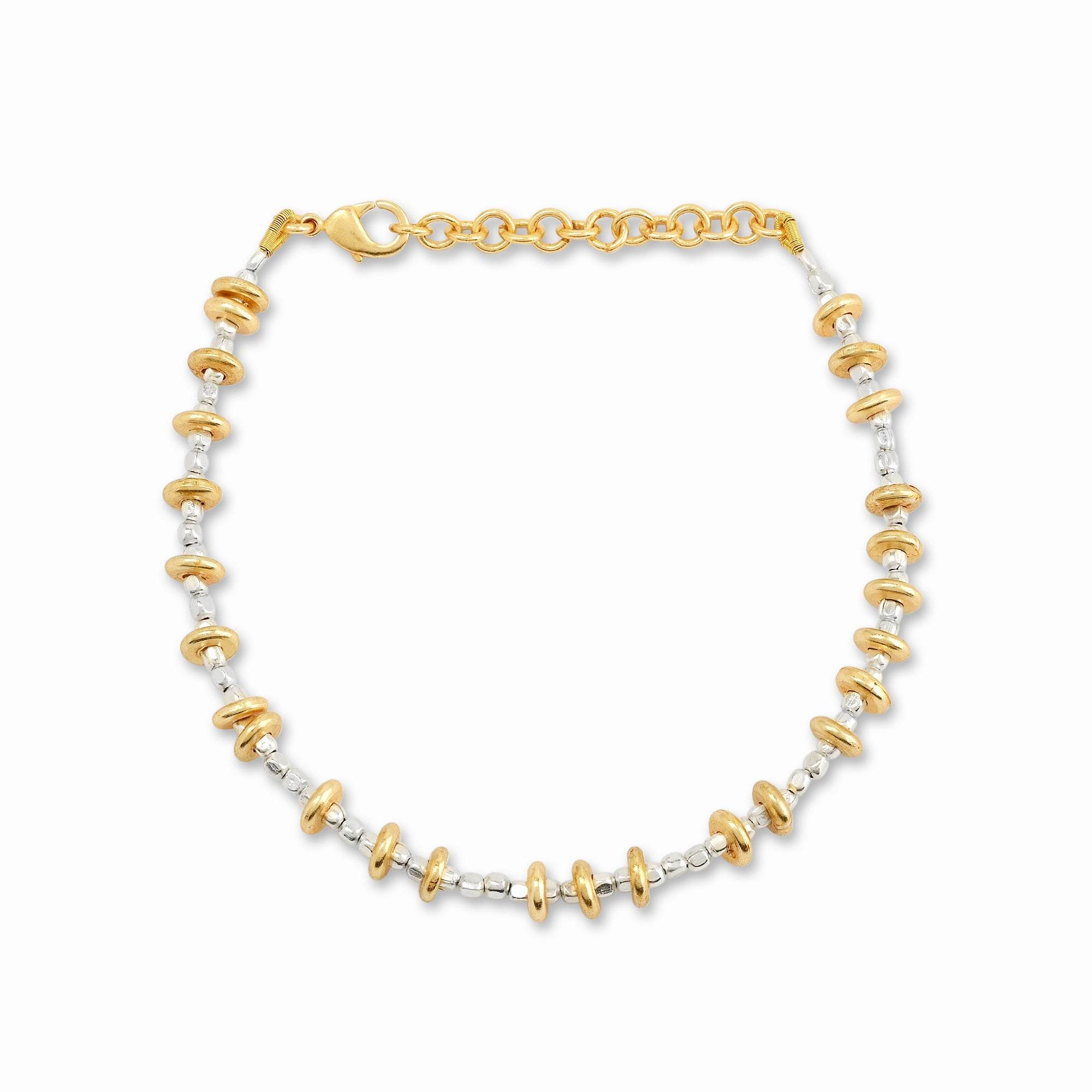 Gold Tone Metal Beads Bracelets - La Vitá Jewels