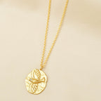 Birds Texture with White Cubic Zirconia Necklaces - La Vitá Jewels
