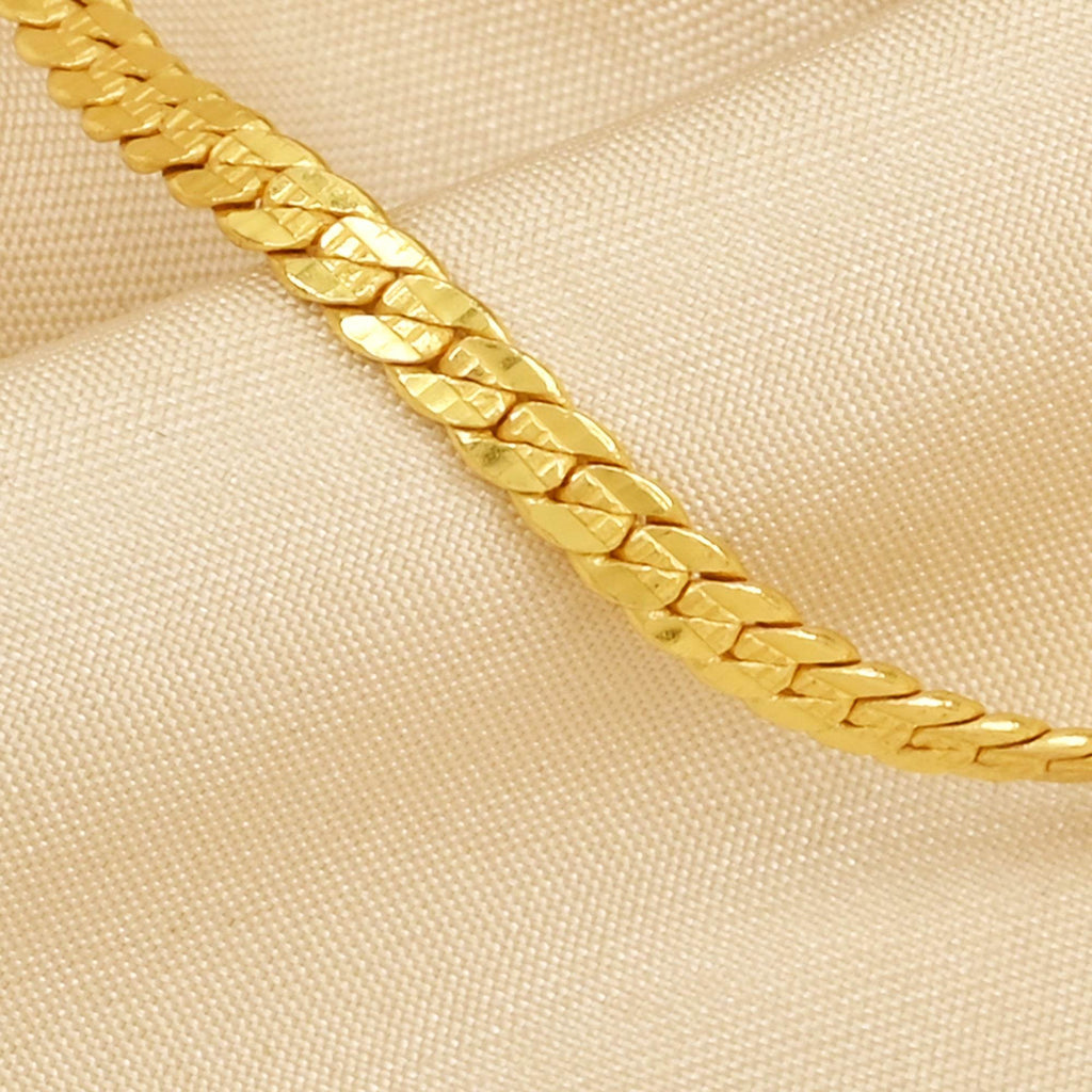 Plain Snake Link Chain Bracelets - La Vitá Jewels