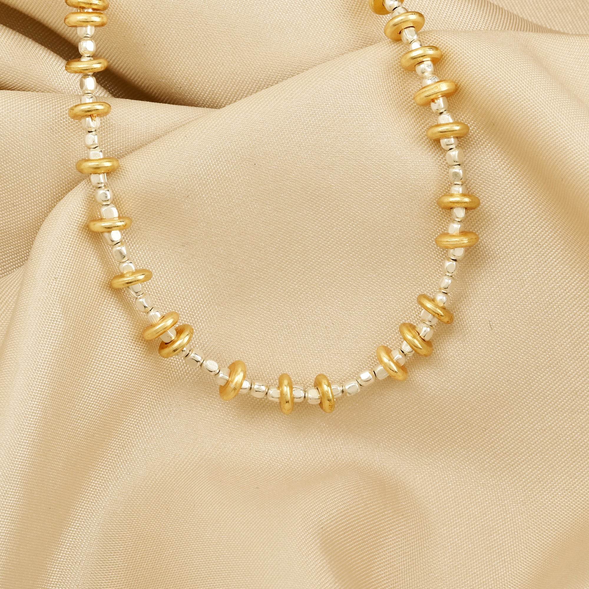 Gold Tone Metal Beads Bracelets - La Vitá Jewels