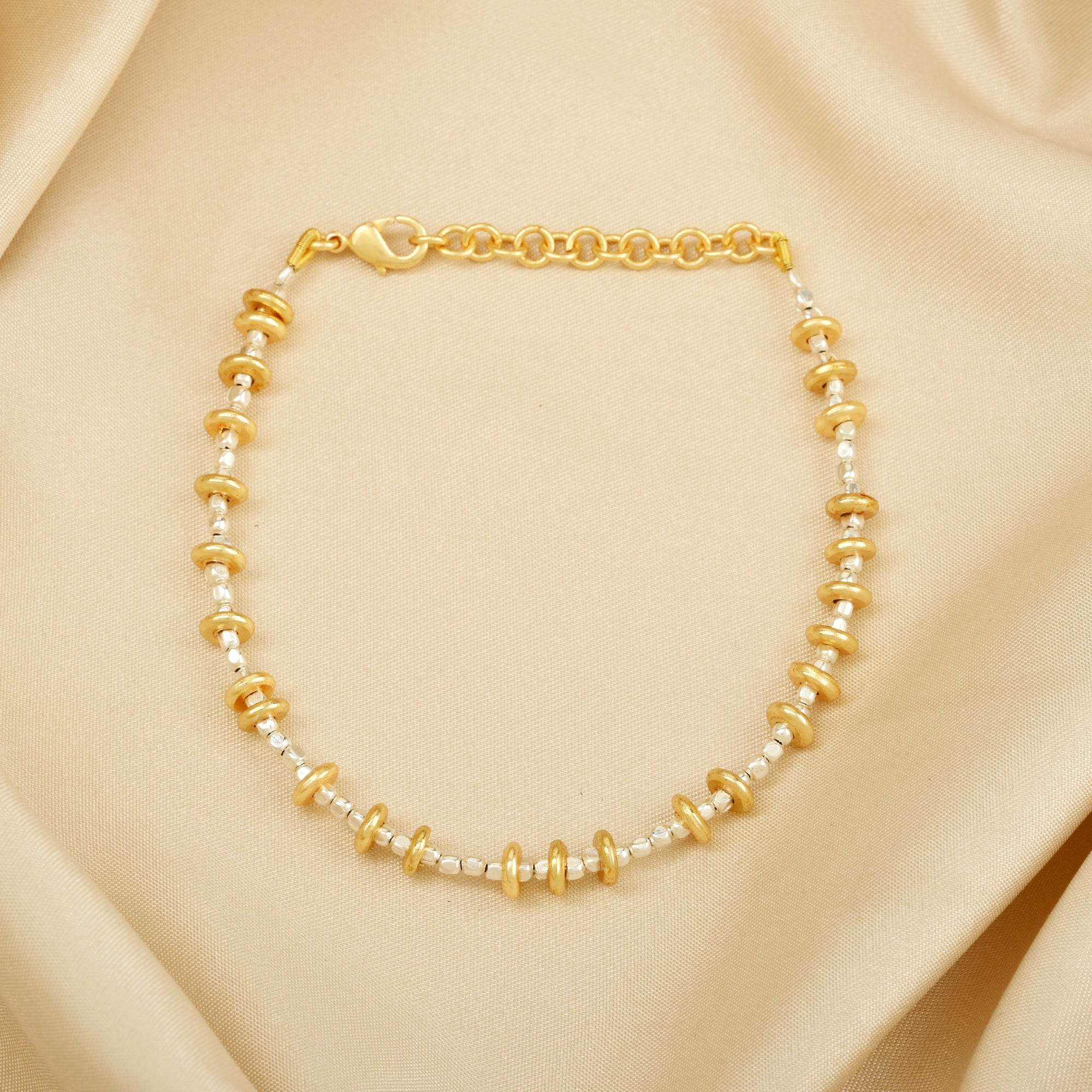 Gold Tone Metal Beads Bracelets - La Vitá Jewels