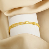 Three Layer Chain with Metal Beads Bracelets