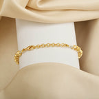 Gold Tone Metal Beads Bracelets - La Vitá Jewels