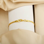 Plain Snake Link Chain Bracelets - La Vitá Jewels