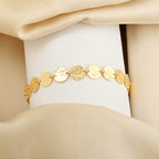 Round Disc Hammered Statement Bracelets - La Vitá Jewels