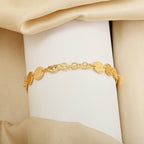 Round Disc Hammered Statement Bracelets - La Vitá Jewels