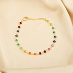 Peach Chalcedony Gemstone Bracelets - La Vitá Jewels