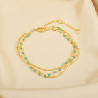 Seed Turquoise Beads Gemstone Bracelets - La Vitá Jewels