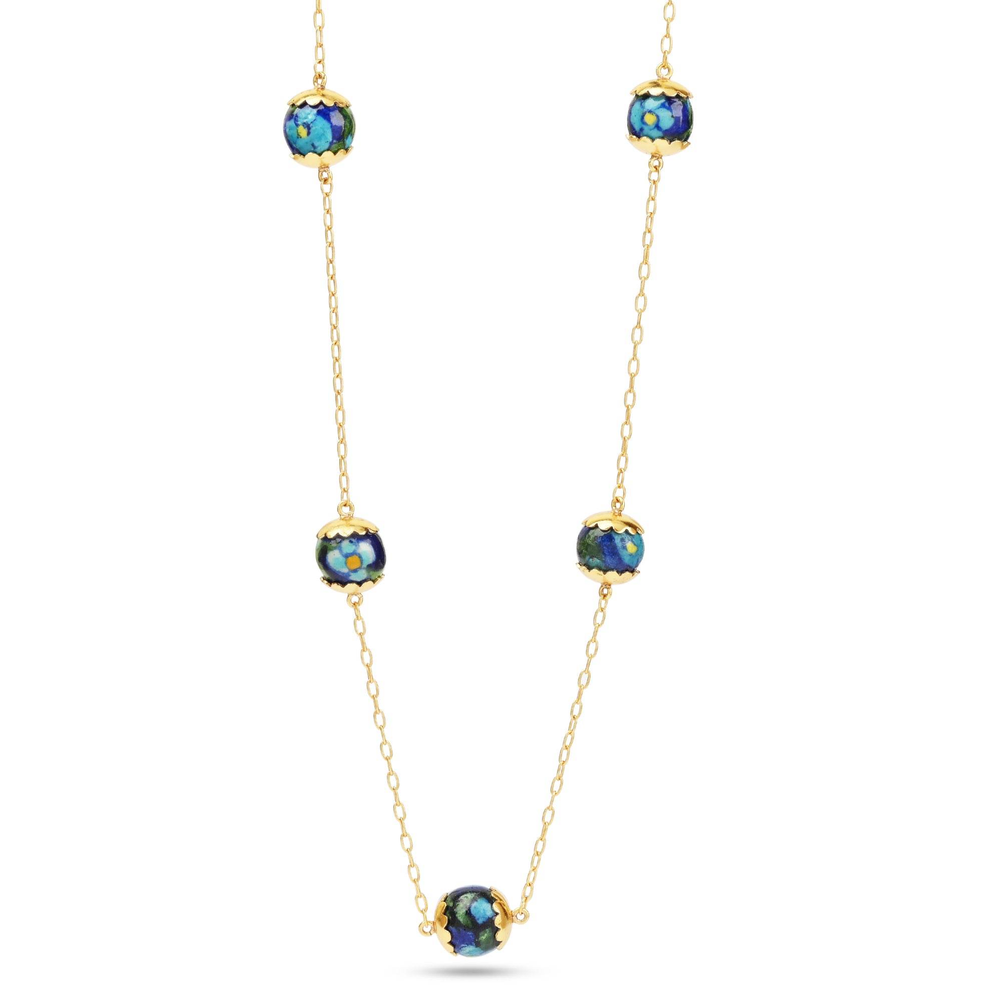 Ceramic Ball Stone Necklaces - La Vitá Jewels
