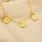 Hammered Round Disc Chain Bracelets - La Vitá Jewels
