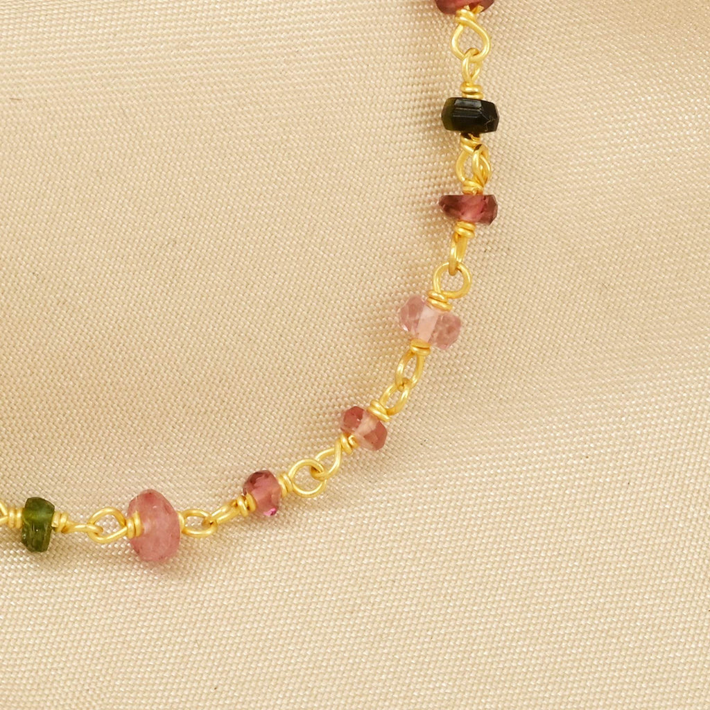 Peach Chalcedony Gemstone Bracelets - La Vitá Jewels
