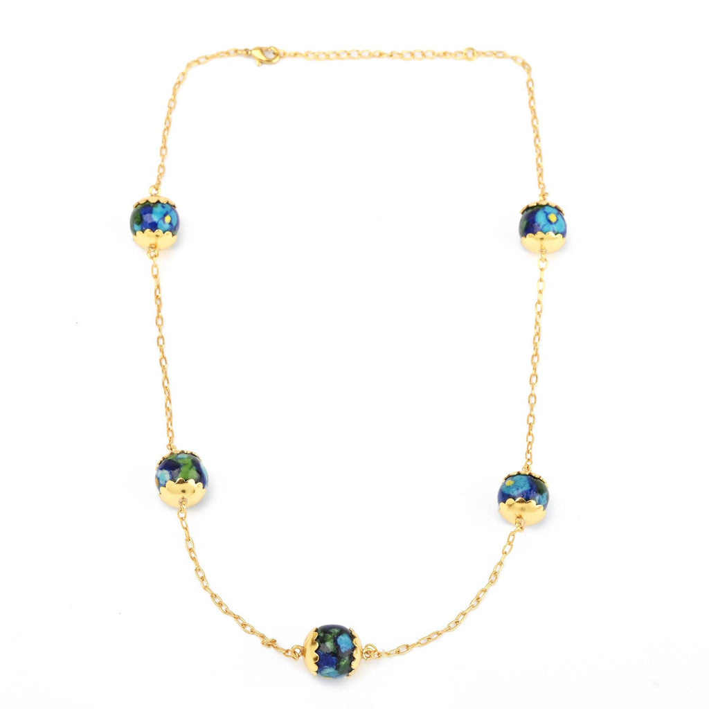 Ceramic Ball Stone Necklaces - La Vitá Jewels