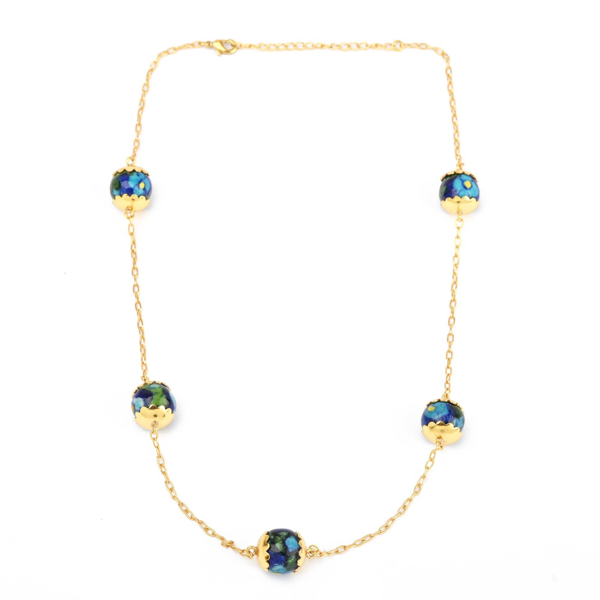 Ceramic Ball Stone Necklaces - La Vitá Jewels