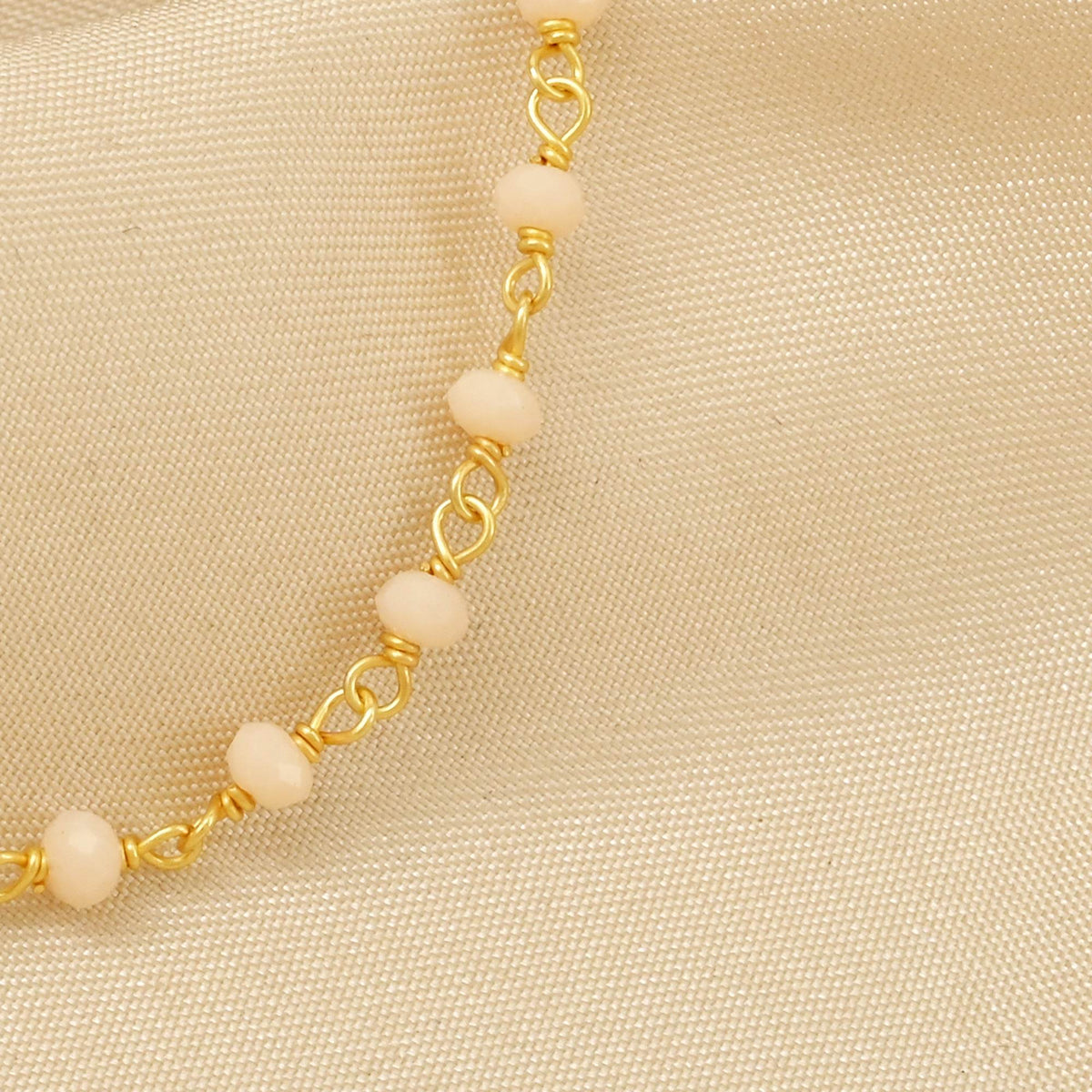 Peach Chalcedony Gemstone Bracelets - La Vitá Jewels