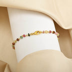 Multi Tourmaline Gemstone Beaded Bracelet - La Vitá Jewels