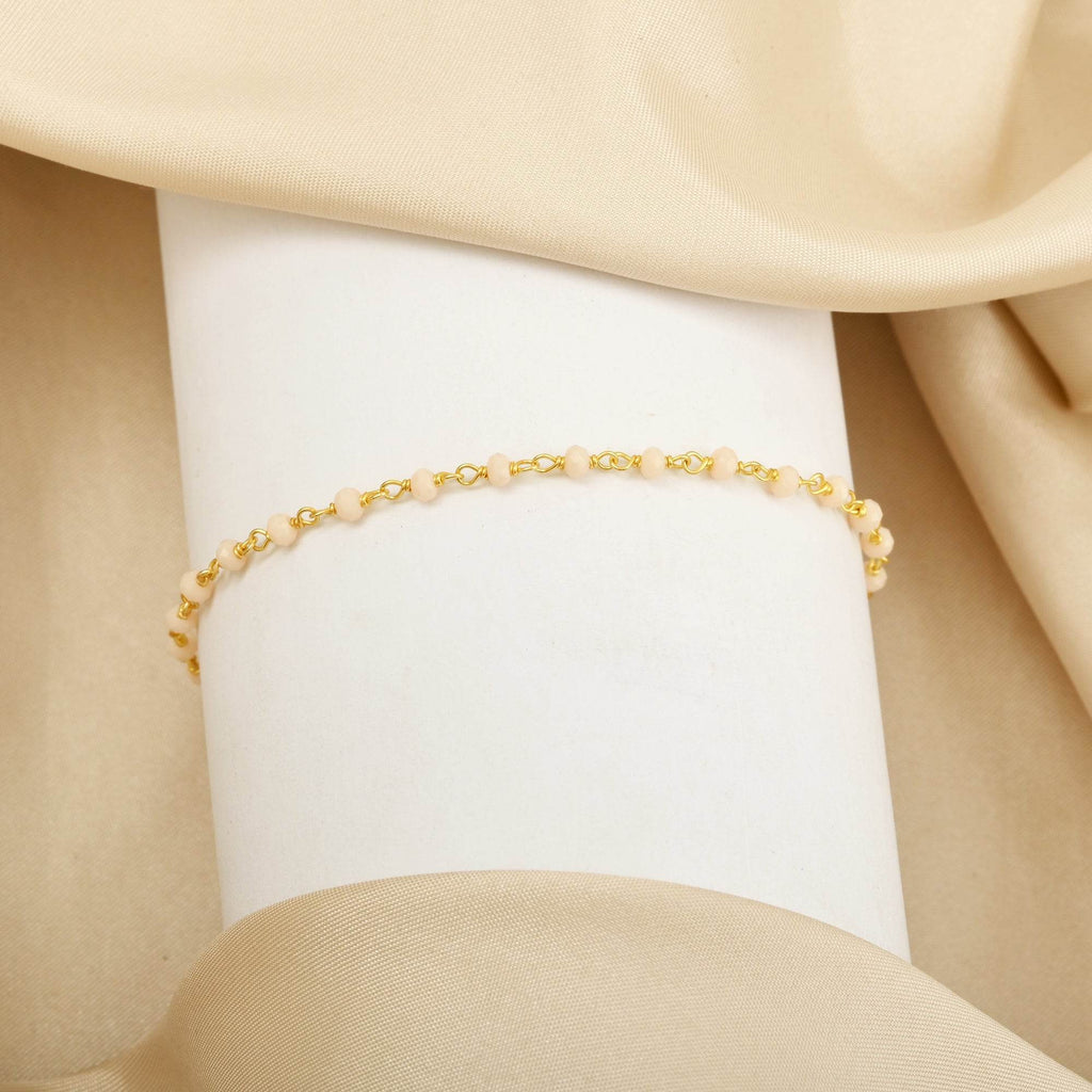 Peach Chalcedony Gemstone Bracelets - La Vitá Jewels