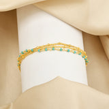 Seed Turquoise Beads Gemstone Bracelets