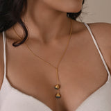 Lariat Style Labradorite Necklace