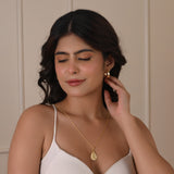 Drop Shape Texture Necklaces