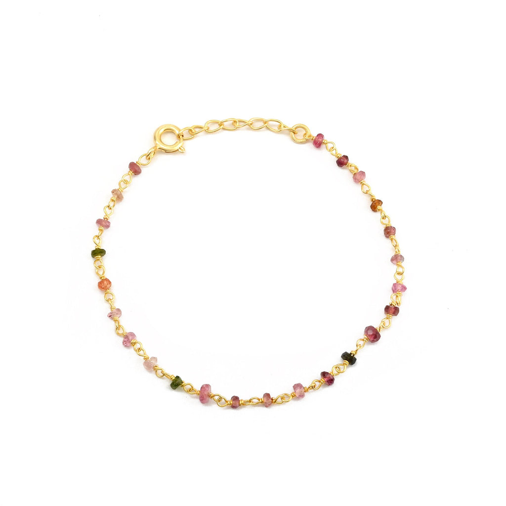 Peach Chalcedony Gemstone Bracelets - La Vitá Jewels