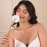 Lovie Hammered Disc Necklace