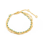 Seed Turquoise Beads Gemstone Bracelets - La Vitá Jewels