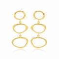 Fancy Shape Metal Dangle Earrings - La Vitá Jewels
