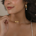 Three Half Moon Hammered Necklaces - La Vitá Jewels