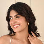Golden Texture Hoops Earring - La Vitá Jewels