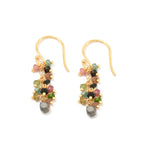Multi Tourmaline and Labradorite Dangle Earring - La Vitá Jewels