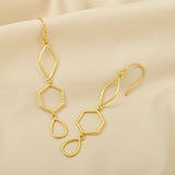 Hammered Metal Dangle Earrings