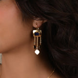 Parnika Blue Sapphire and Labradorite Earrings - La Vitá Jewels