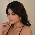 Parnika Blue Sapphire and Labradorite Earrings - La Vitá Jewels