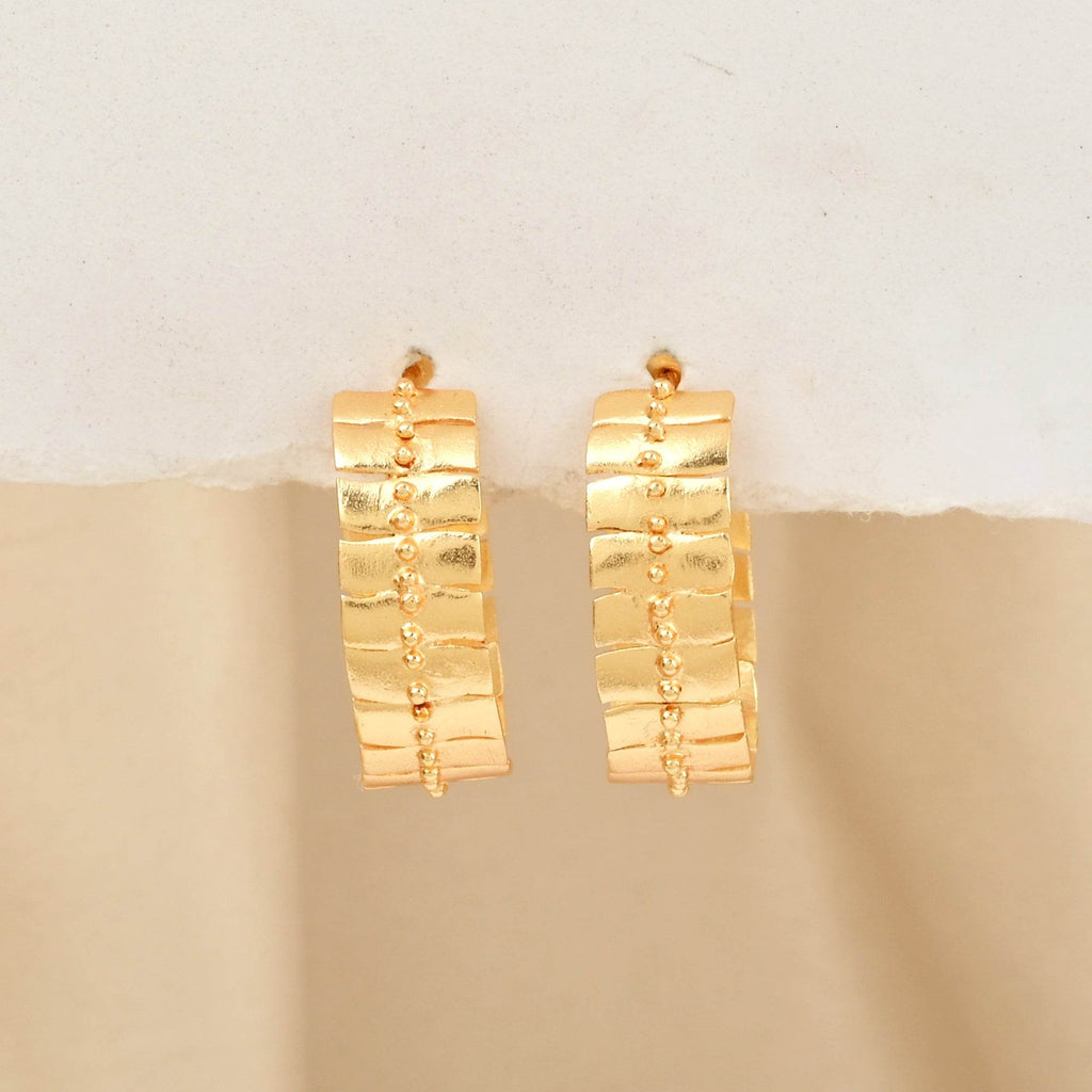 Sunbeam Hoop Earrings - La Vitá Jewels