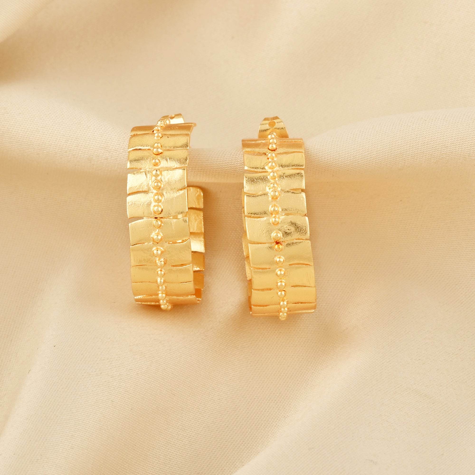 Sunbeam Hoop Earrings - La Vitá Jewels