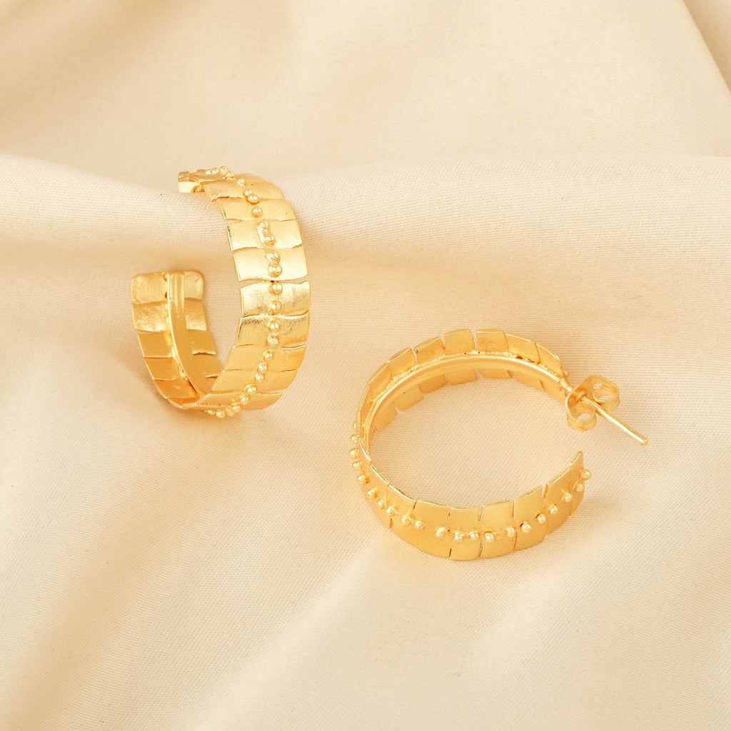 Sunbeam Hoop Earrings - La Vitá Jewels