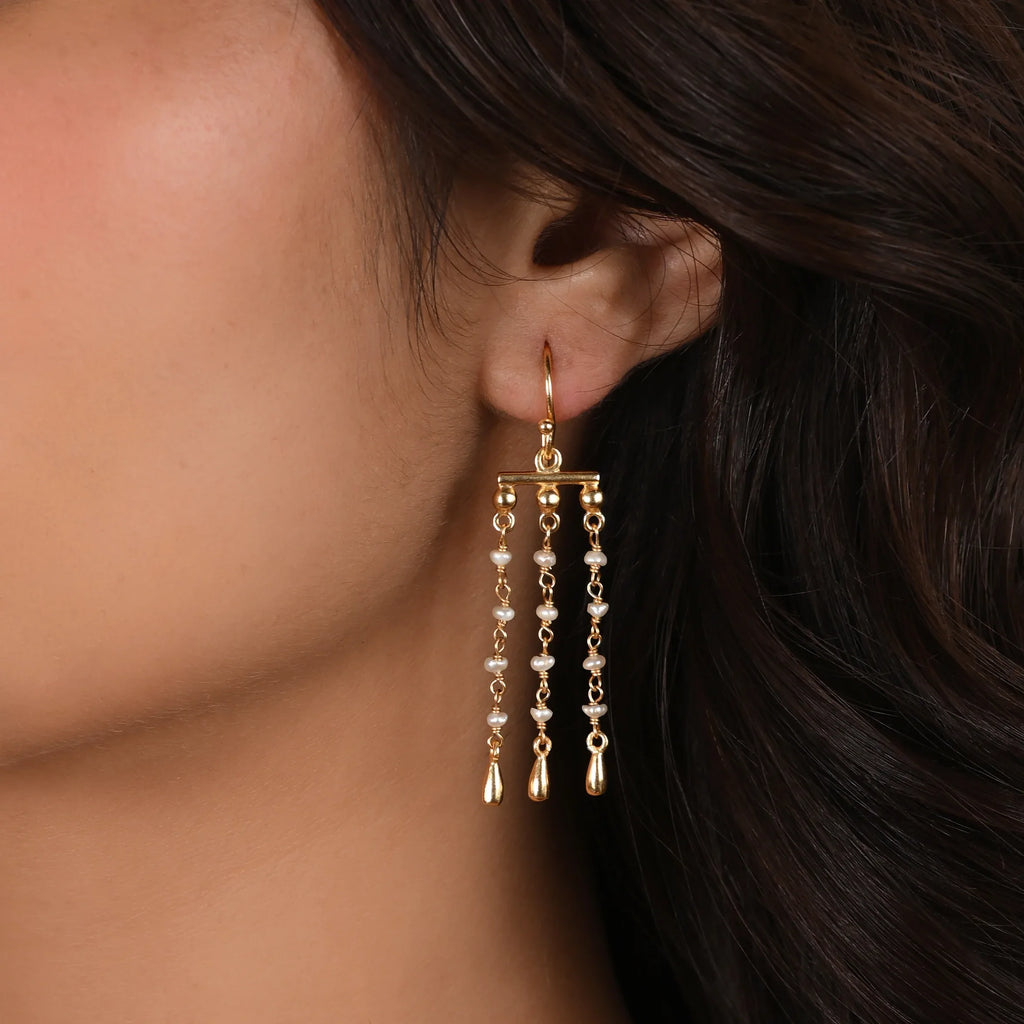 Precious Pearls Earrings - La Vitá Jewels