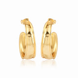 Hammered Metal Hoop Earrings
