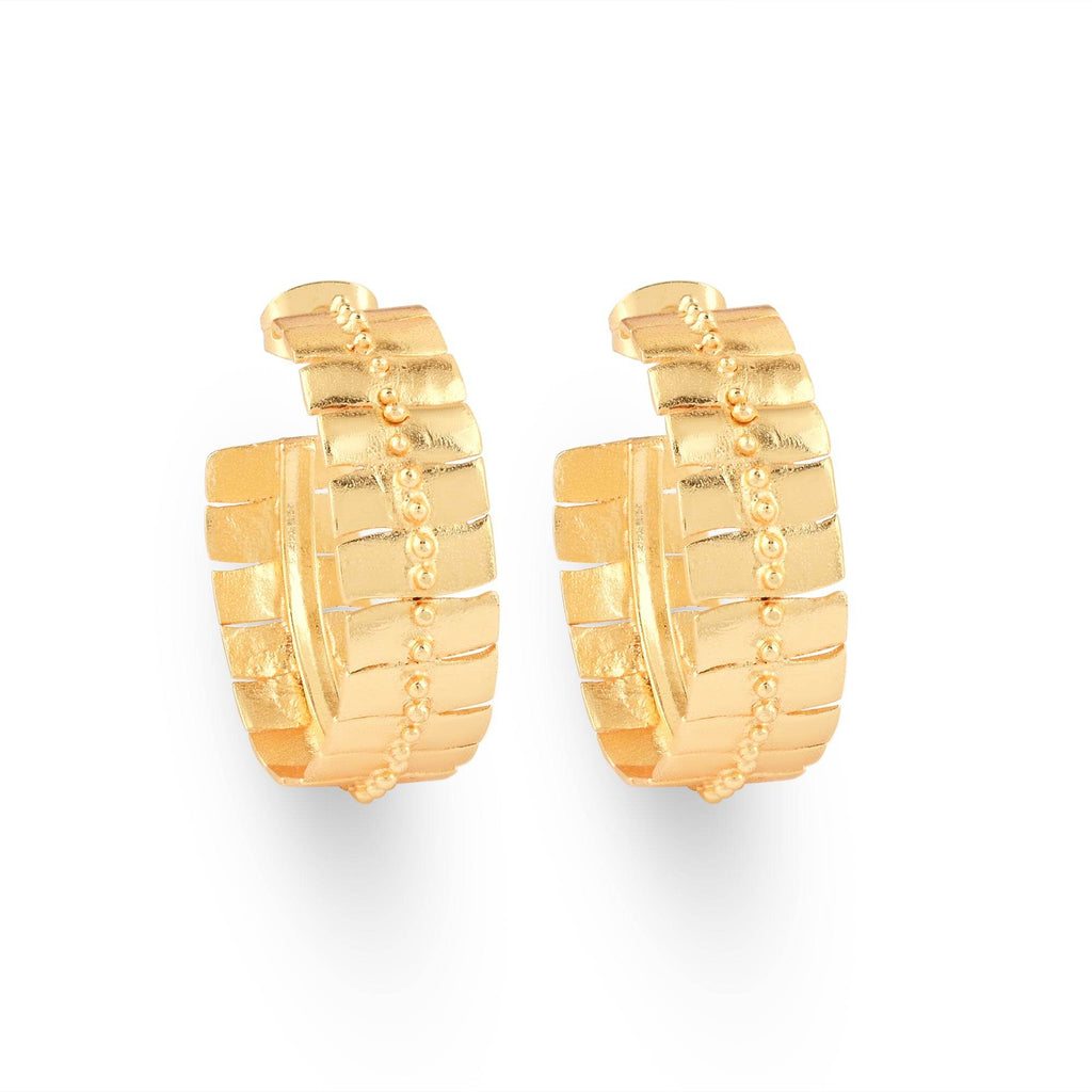 Sunbeam Hoop Earrings - La Vitá Jewels
