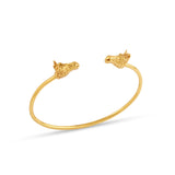Double Horse Head Bangle Bracelets