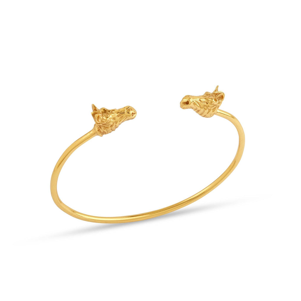 Double Horse Head Bangle Bracelets - La Vitá Jewels
